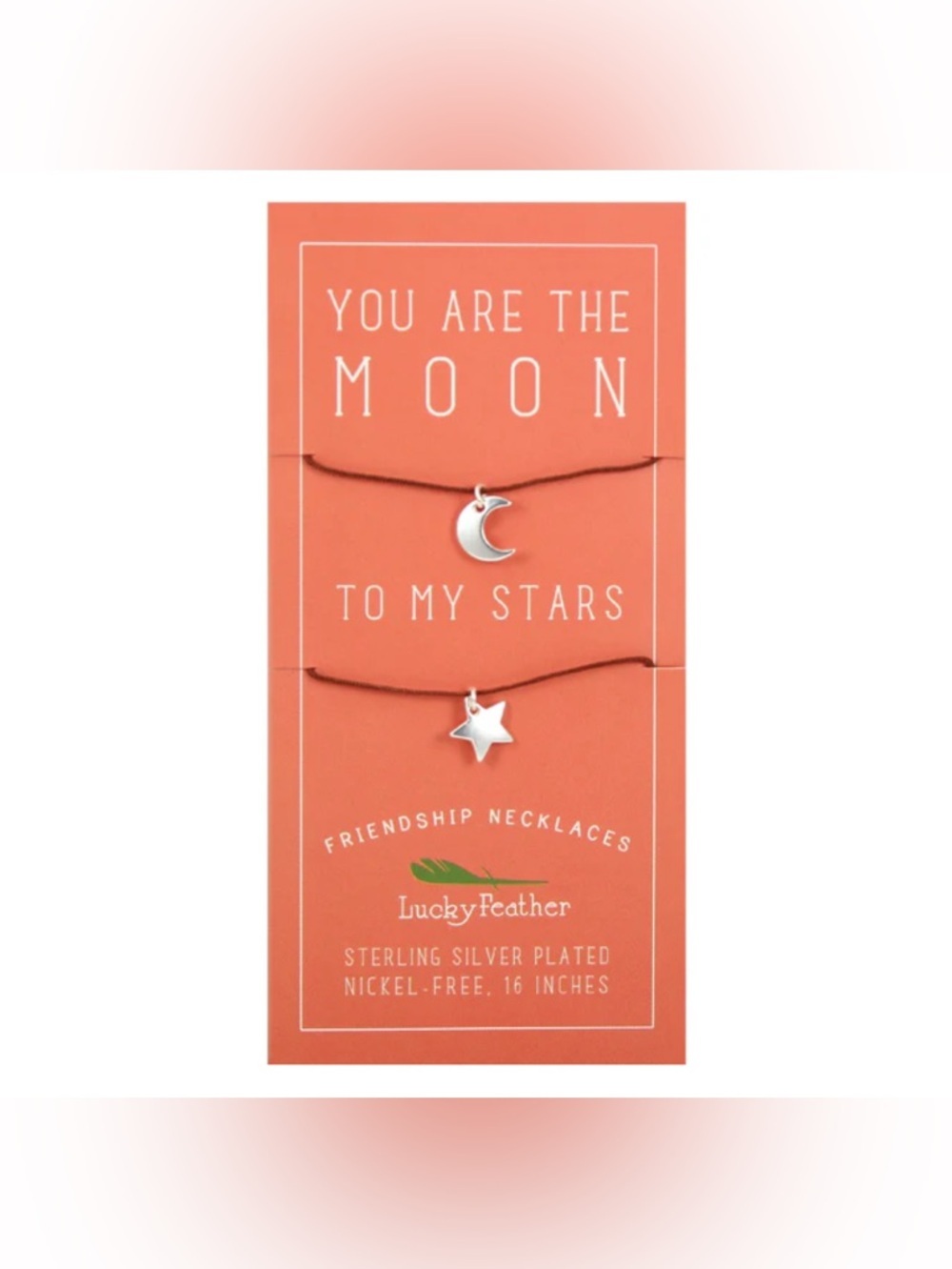 Friendship “You are the moon to my stars” Necklace